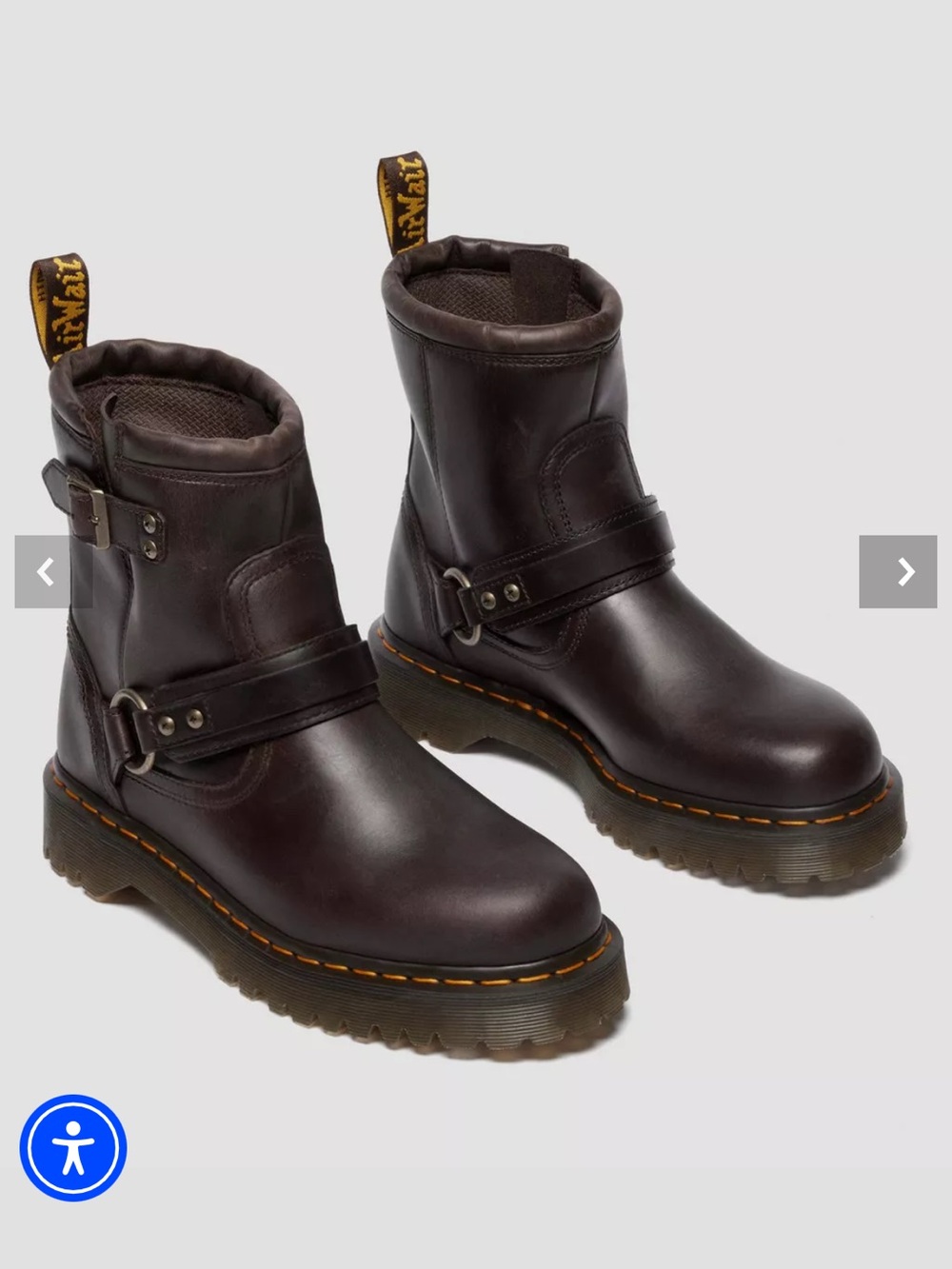 Dr. Marten ANISTONE harness brown boots - Picture 8 of 11